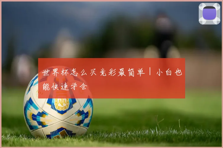 世界杯怎么买竞彩最简单｜小白也能快速学会